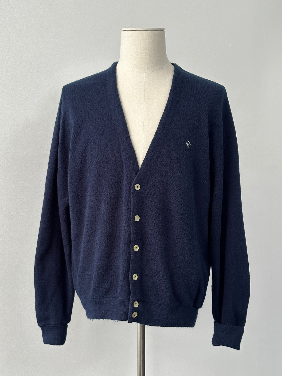 Christian Dior Monsieur 1990s Knit Logo Cardigan - M
