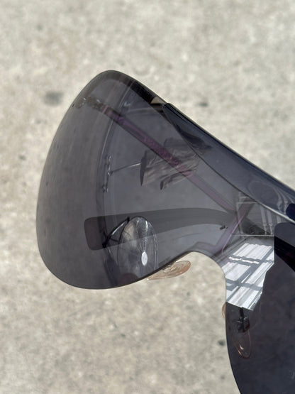 Giorgio Armani 2000s Oversized Shield Rimless Sunglasses