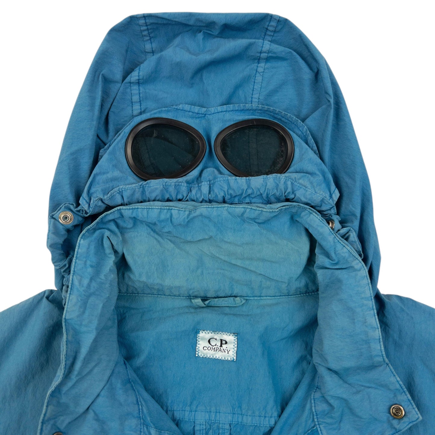 Vintage 2000s CP Company Goggle Hood Zip Up Jacket Size M | Medium, Blue