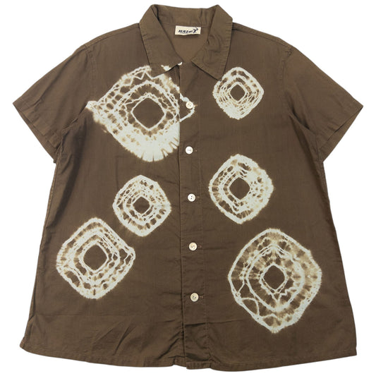 Vintage 90s Hai Sporting Gear By Issey Miyake Short Sleeve Button Up Shirt Size M | Medium, Blue