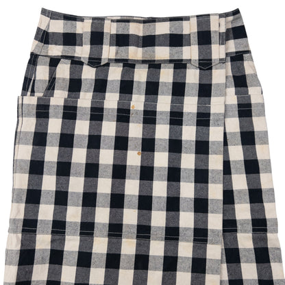 Vintage Issey Miyake Checkered Wrap Skirt Womens Size W30