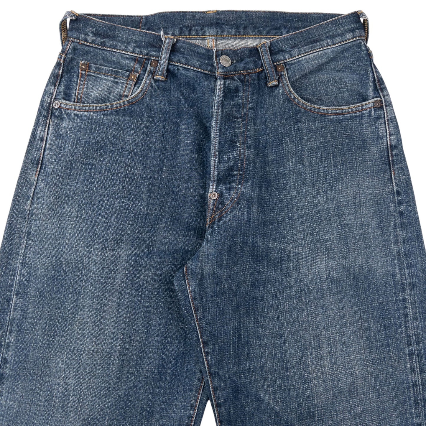 Vintage 2000s Evisu Embroidered Daicock Japanese Denim Jeans Size W30 | W30, Multicoloured