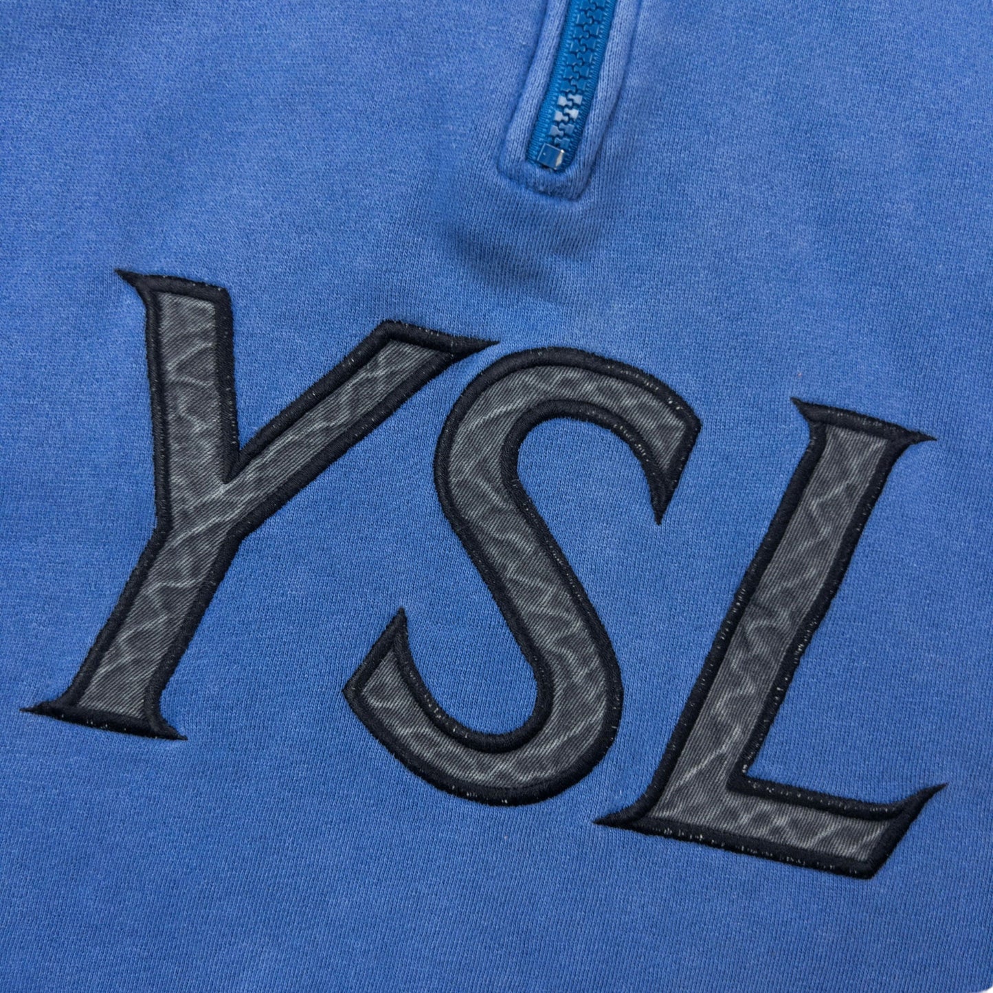 Vintage 2000s YSL Yves Saint Laurent Q Zip Sweatshirt Size S | Small, Multicoloured