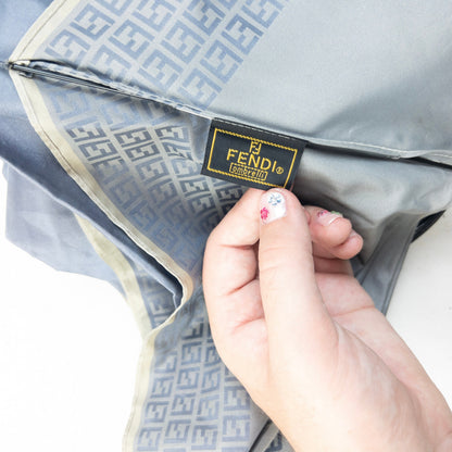 Vintage 90s Fendi Iridescent Monogram Umbrella | O/S, Grey