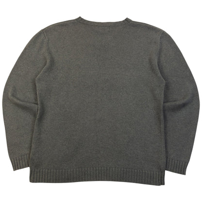 Vintage 2000s YSL Yves Saint Laurent Knit Jumper Size M | Medium, Grey