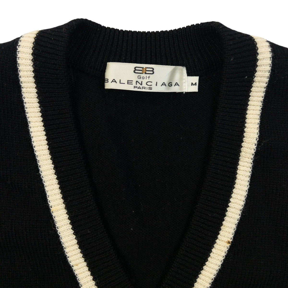Vintage 90s Balenciaga Golf Button Up Sweater Vest Womens Size M | Medium, Multicoloured
