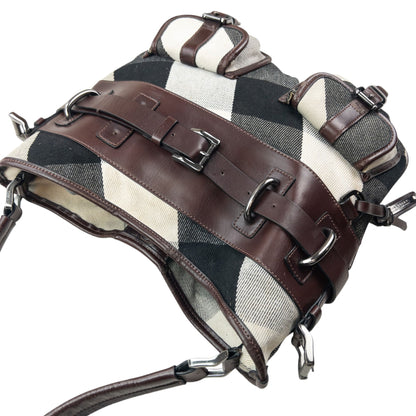 Vintage 2000s Burberry Nova Check Shoulder Bag | O/S, Brown, Black, Cream