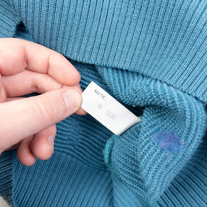 Vintage 80s Issey Miyake Wool Knit Jumper Womens Size M | Medium, Blue