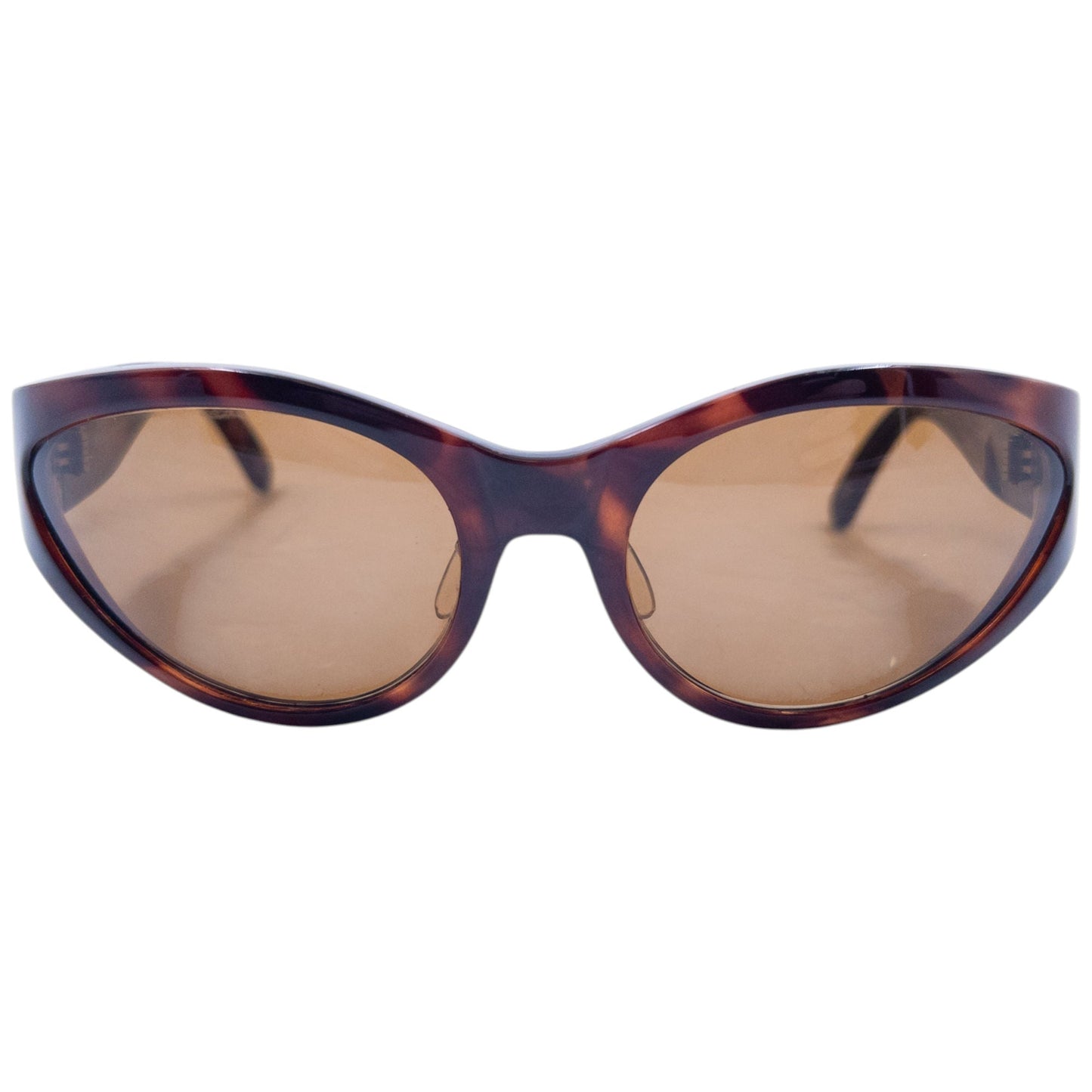 Vintage 90s Gianni Versace Tortoise Shell Sunglasses | O/S, Brown