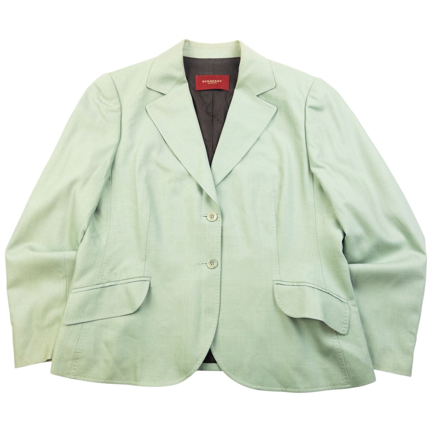 Vintage 2000s Burberry Jacket & Skirt Suit Set Womens Size XL | XL, Green