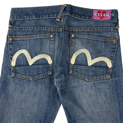 Vintage Evisu Donna Double Gull Japanese Denim Jeans Women's Size W29