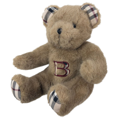Vintage 90s Burberry Nova Check Teddy Bear