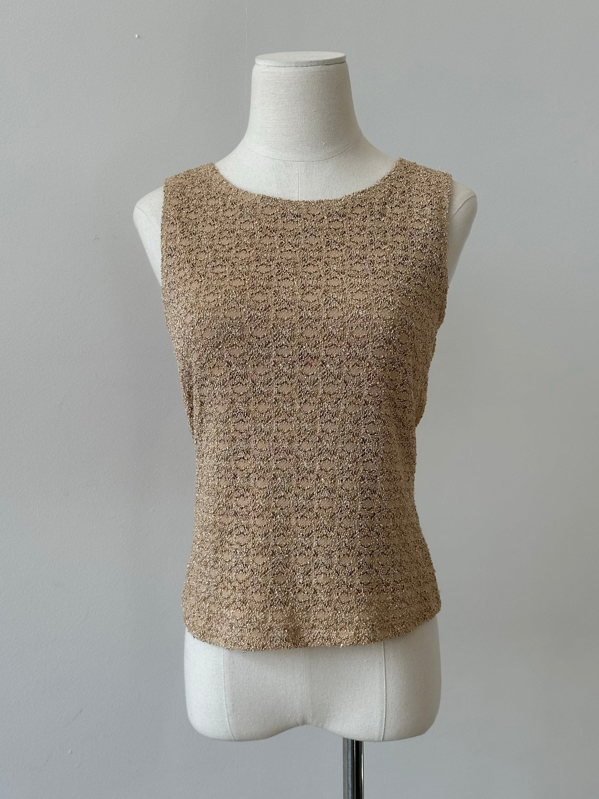 USA Vintage 1990s Sleeveless Knit Top - M