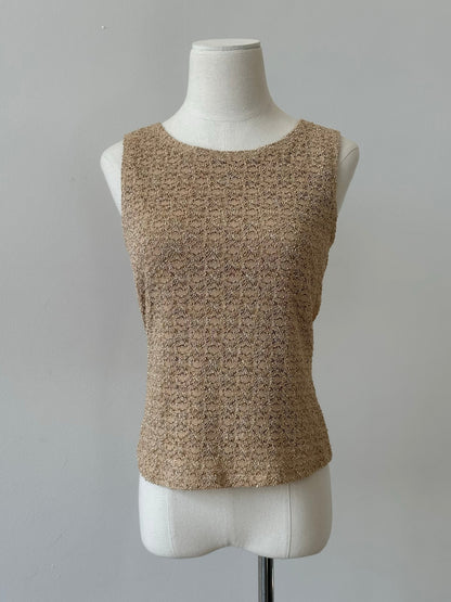 USA Vintage 1990s Sleeveless Knit Top - M