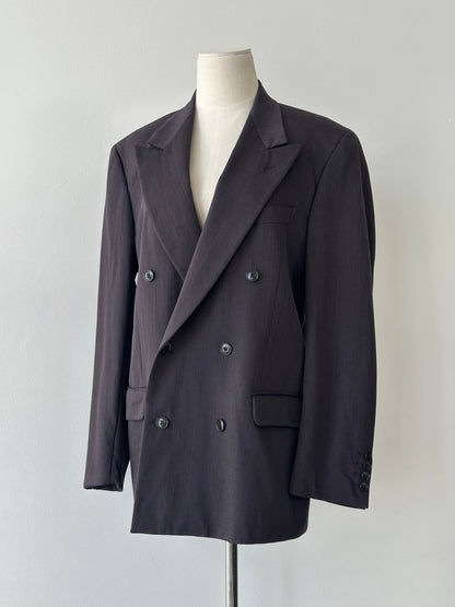Christian Dior 1990s Pure Wool Double Breasted Blazer - M