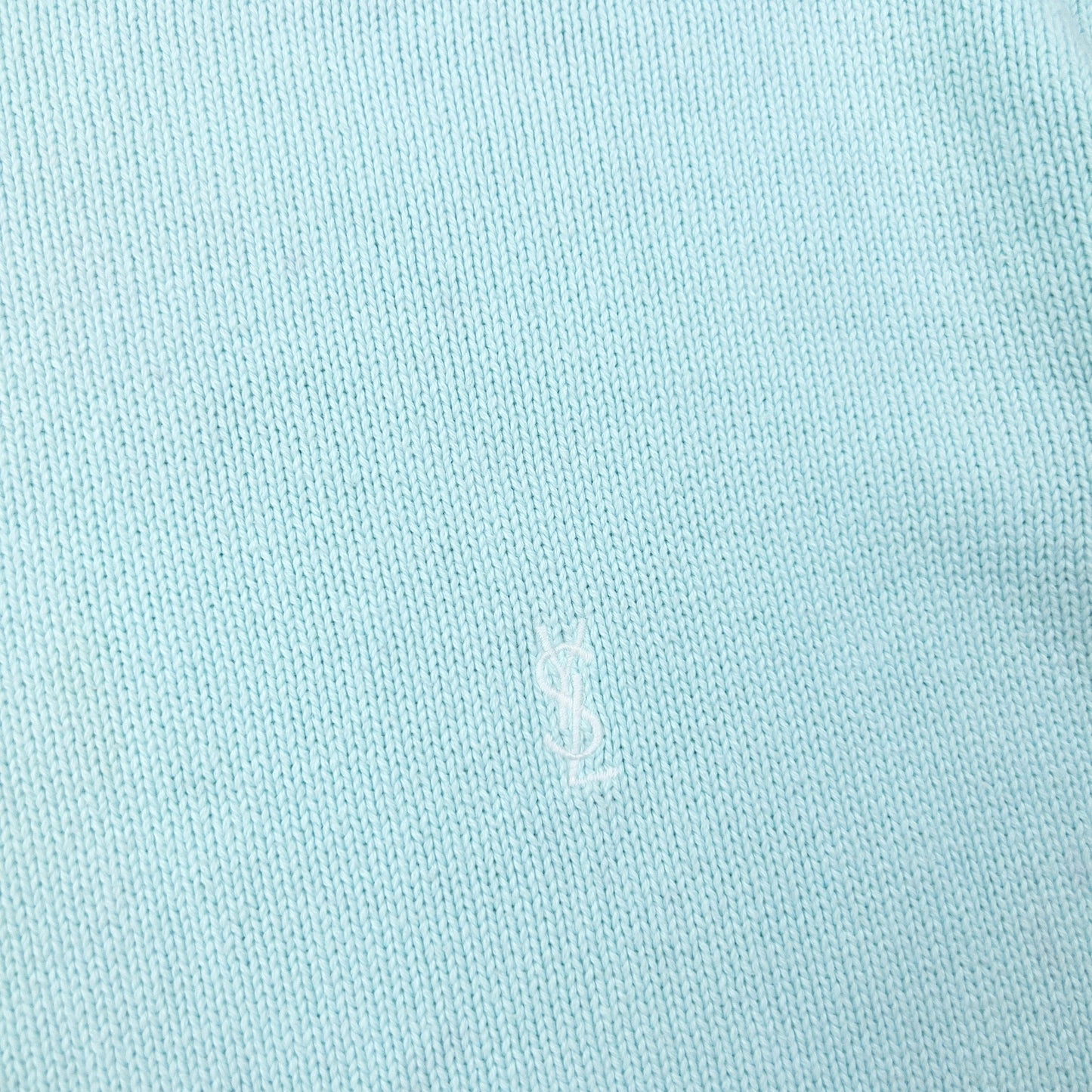 Vintage 2000s YSL Yves Saint Laurent Knit Jumper Size L | Large, Blue
