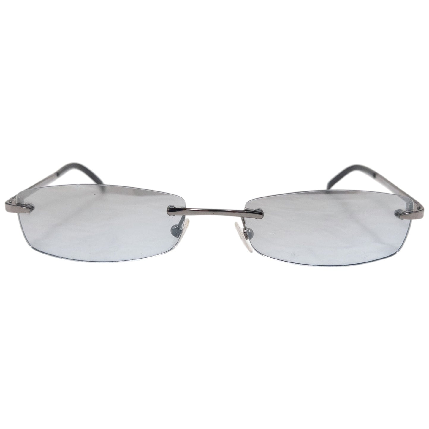 Vintage 2000s Burberry Rimless Sunglasses | O/S, Grey