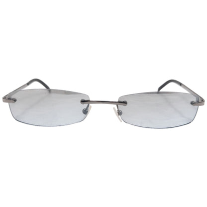 Vintage 2000s Burberry Rimless Sunglasses | O/S, Grey