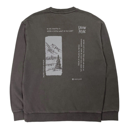 Snow Peak Sweatshirt, Size Small | Small, Grey