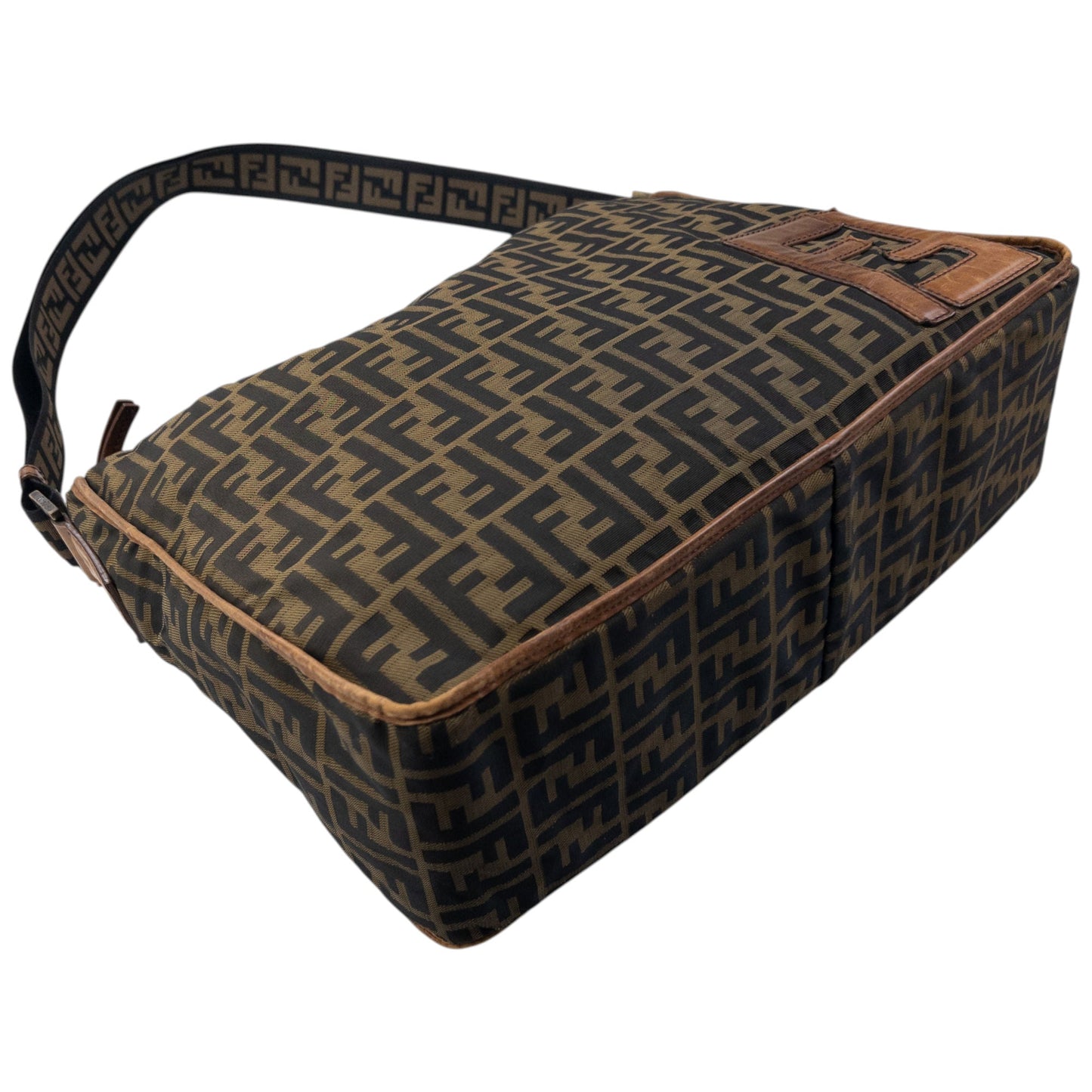 Vintage 2000s Fendi Monogram Crossbody Bag | O/S, Brown