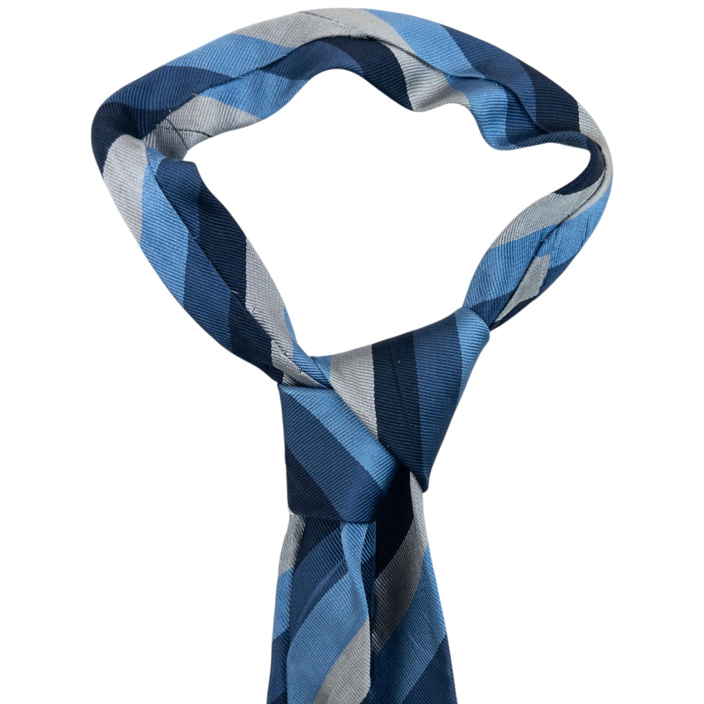 Vintage 90s Vivienne Westwood Striped Silk Tie | O/S, Blue