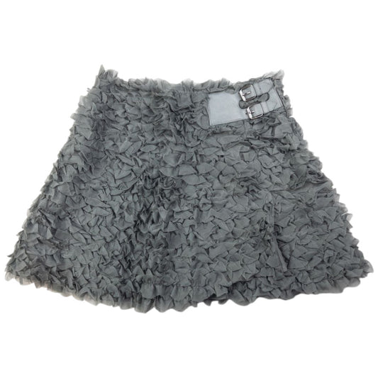 Vintage Emporio Armani Ruffle Mini Skirt Womens Size W29