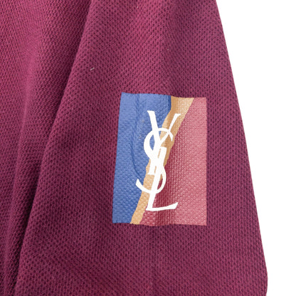 Vintage 90s YSL Yves Saint Laurent Jumper Size L | Large, Burgundy
