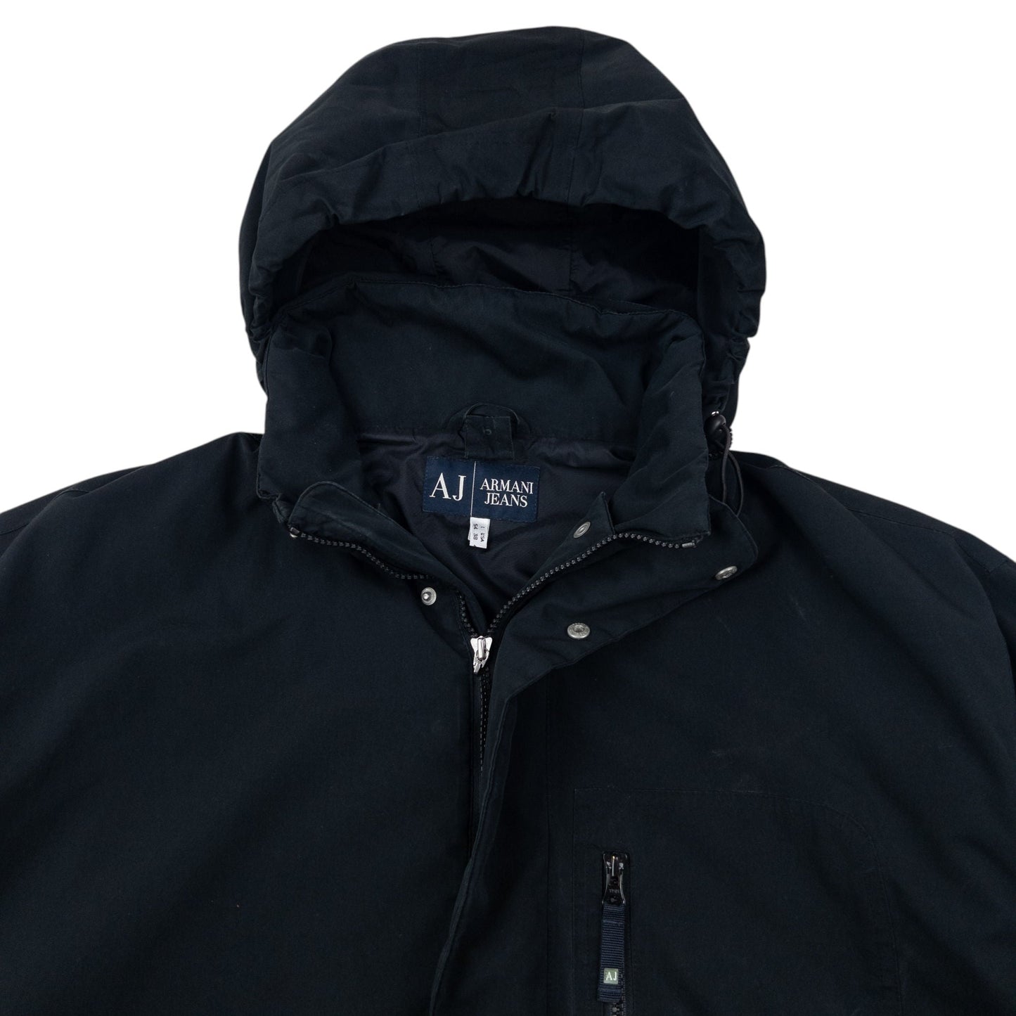 Vintage 2000s Armani Jeans Zip Up Rain Jacket Size XL