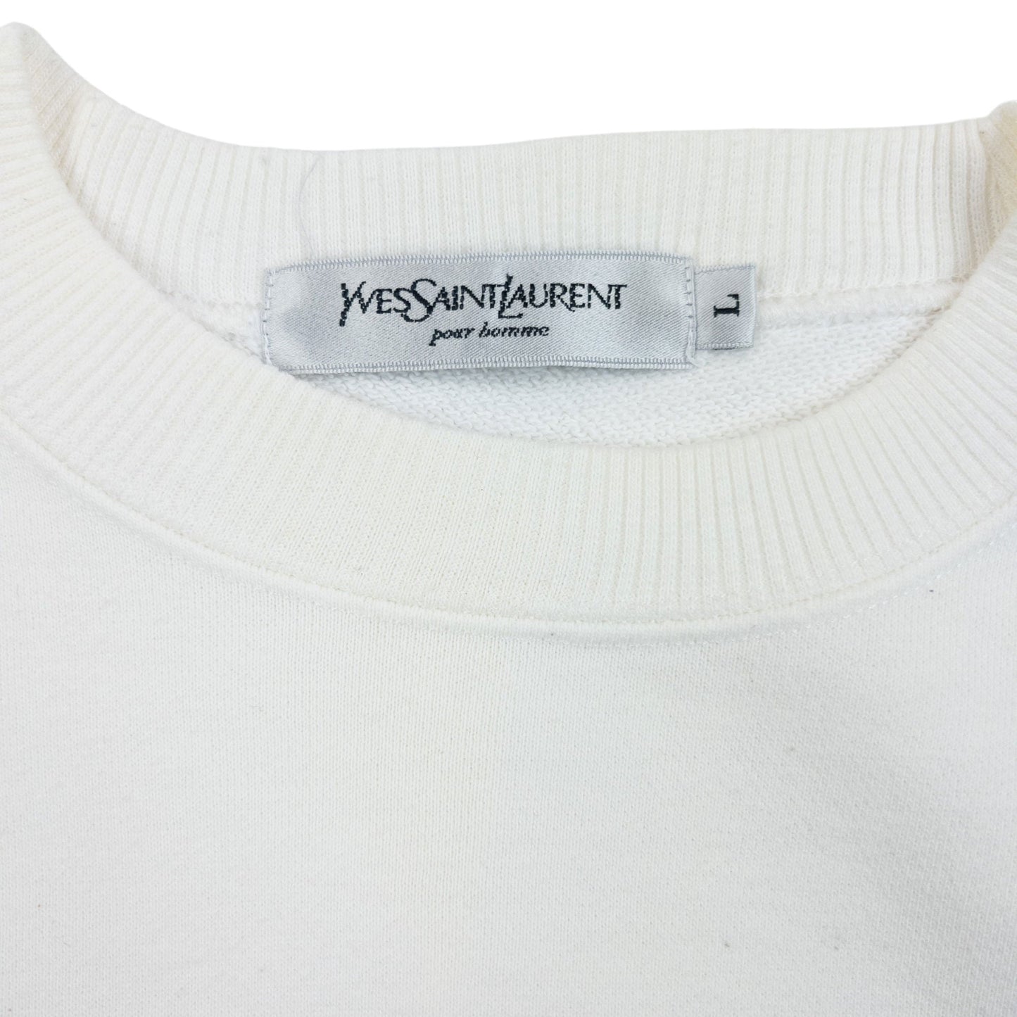 Vintage 90s YSL Yves Saint Laurent Embroidered Sweatshirt Size S | Small, Red