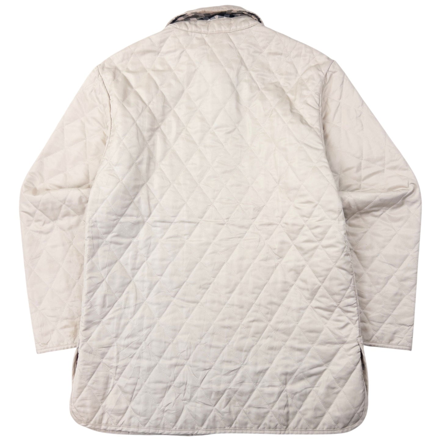 Vintage Burberry Nova Check Lined Quilted Jacket Womens Size L