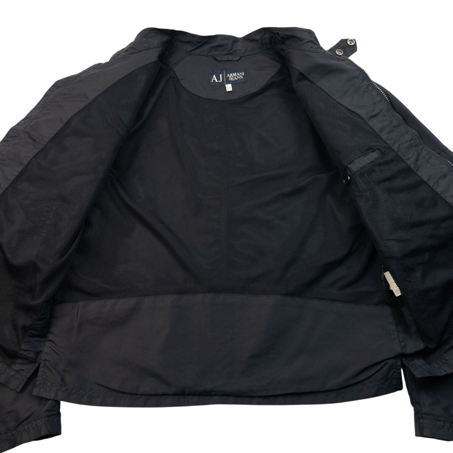 Vintage 2000s Armani Jeans Zip Up Jacket Size S | Small, Black
