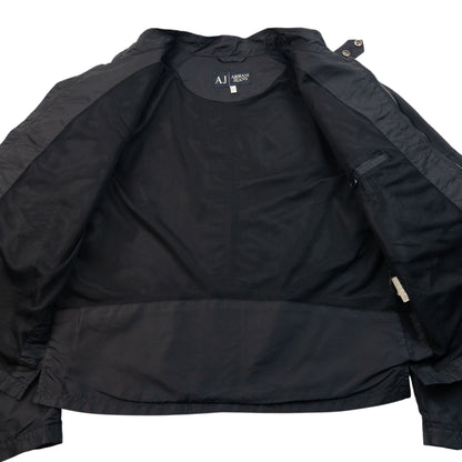 Vintage 2000s Armani Jeans Zip Up Jacket Size S | Small, Black