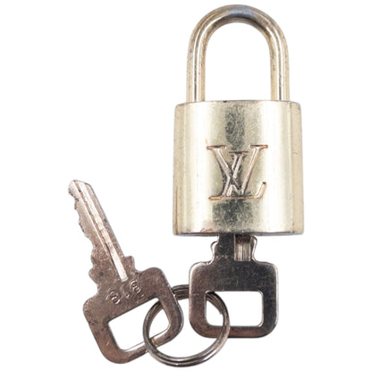 Vintage Louis Vuitton Embossed Padlock Keychain Charm