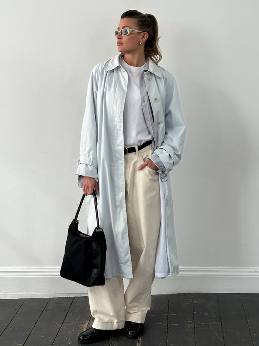 London Fog 1990s Concealed Placket Trench Coat - XL