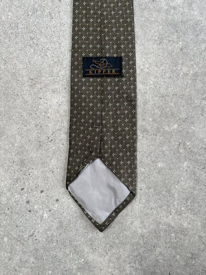 Japanese Vintage 1990s Pure Silk Print Tie