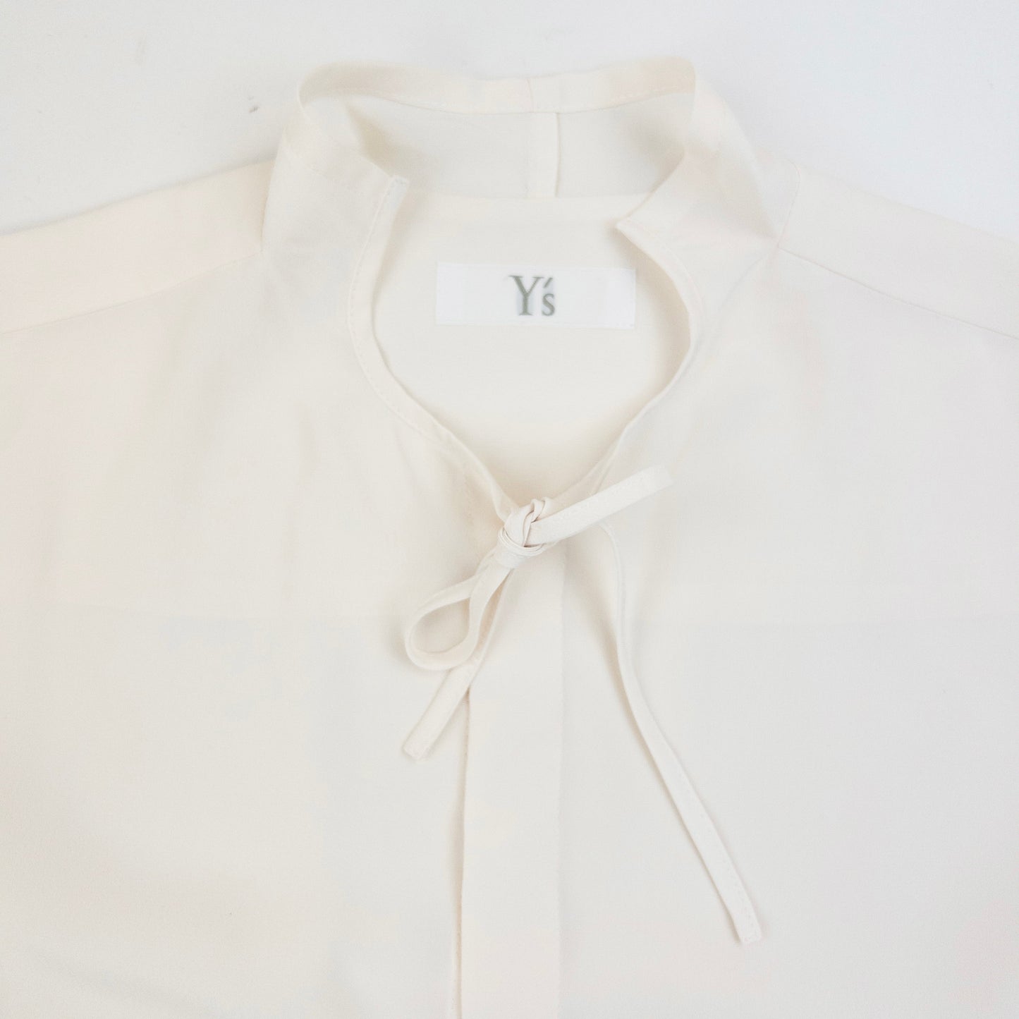 Vintage 90s Yohji Yamamoto Sheer Blouse Womens SAMPLE Size M | Medium, Cream