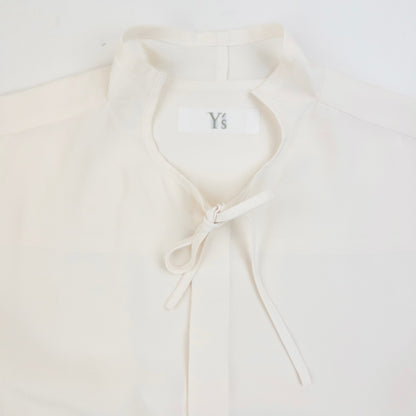 Vintage 90s Yohji Yamamoto Sheer Blouse Womens SAMPLE Size M | Medium, Cream