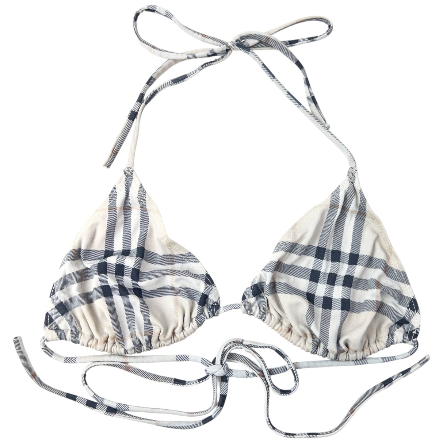 Vintage 2000s Burberry Nova Check Bikini Set Womens Size L | O/S, Tan