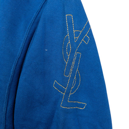Vintage YSL Yves Saint Laurent Embroidered Sweatshirt Womens Size M