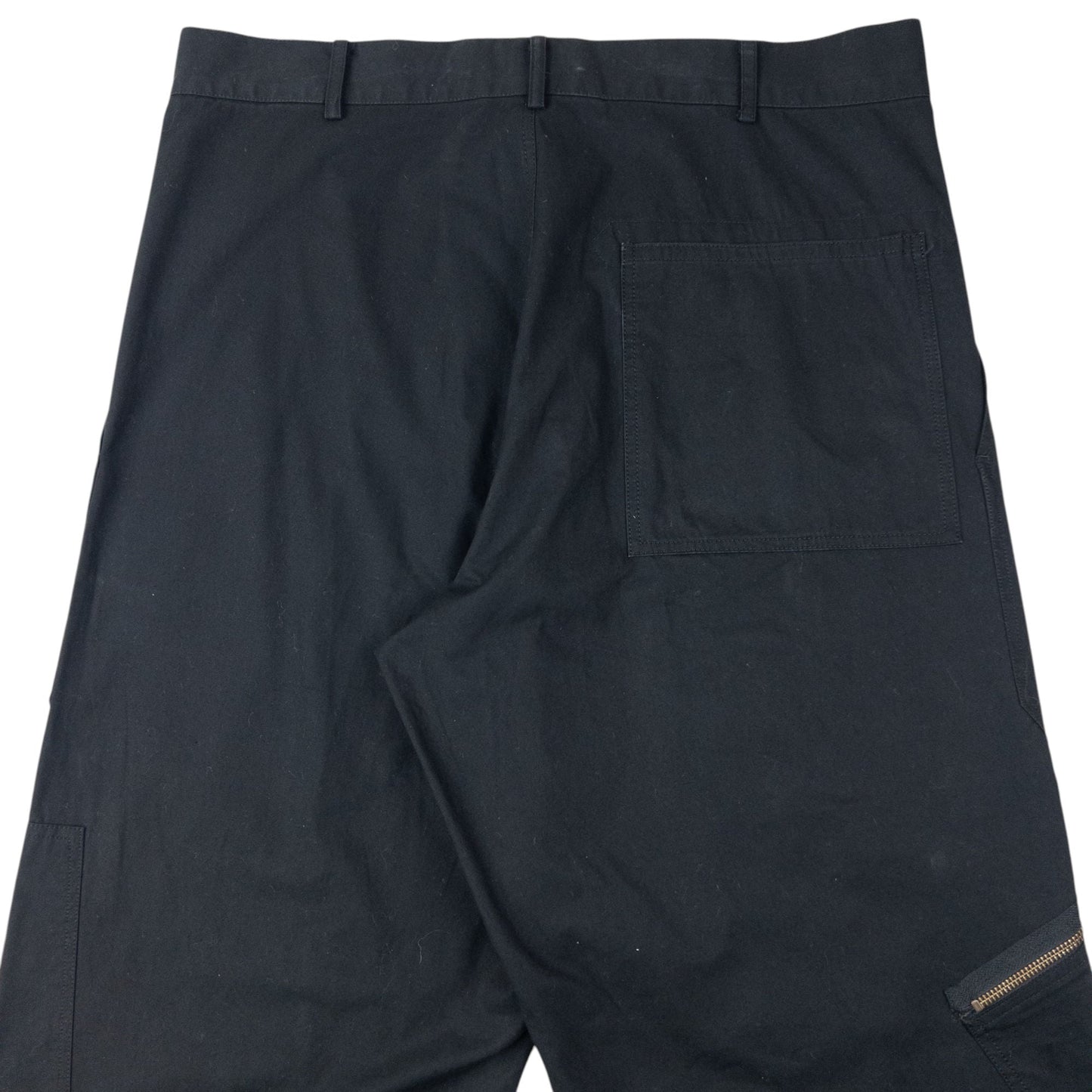 Vintage 2000s Yohji Yamamoto Zip Cuff Trousers Size W36 | W36, Black