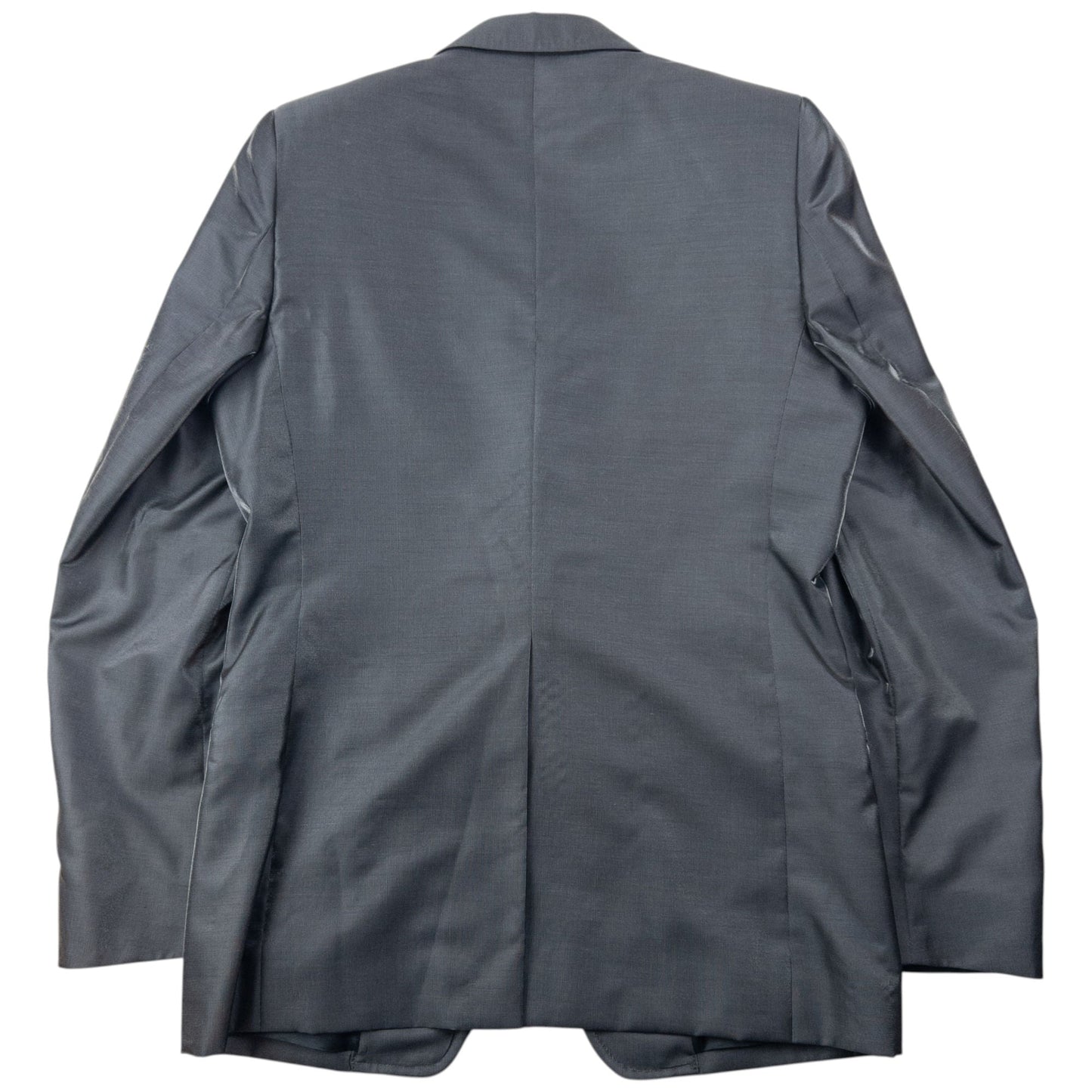 Vintage 2000s Versace Collection Iridescent Wool Jacket & Trousers Suit Set Size L | Large, Grey