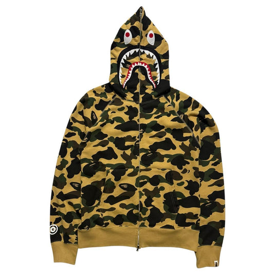 A Bathing Ape Camo Shark Hoodie | Large, Camo