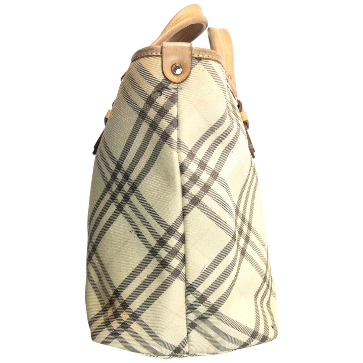 Vintage 2000s Burberry Blue Label Nova Check Handbag | O/S, Blue