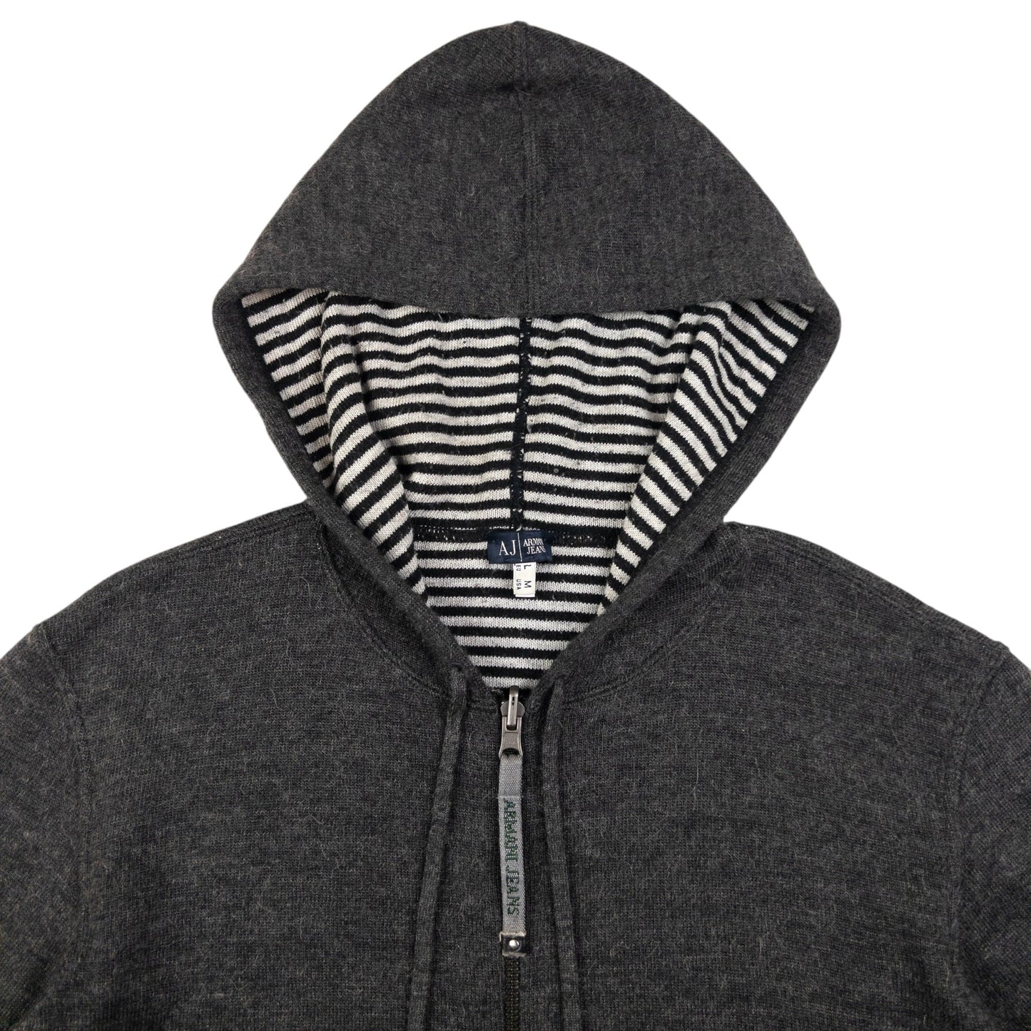 Vintage Armani Jeans Zip Up Hoodie Size M