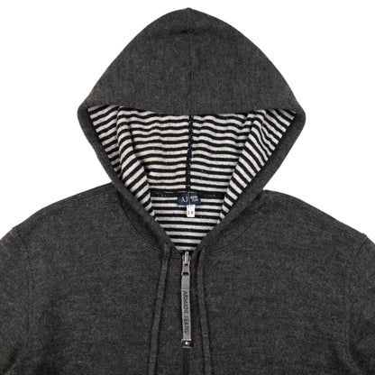 Vintage Armani Jeans Zip Up Hoodie Size M
