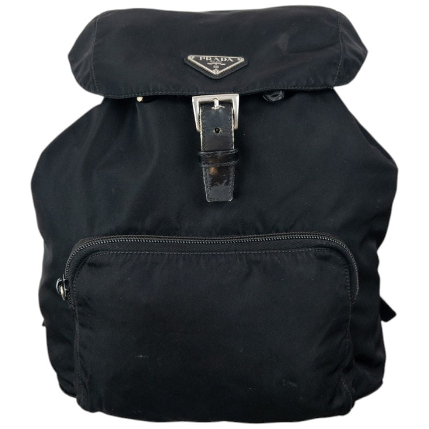 Vintage 2000s Prada Bucket Backpack | O/S, Black