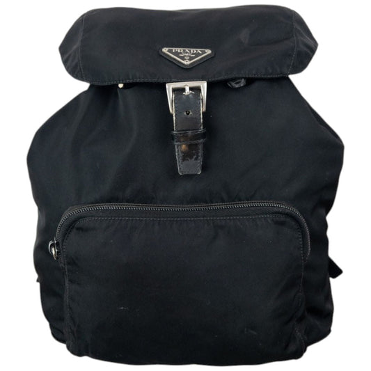 Vintage 2000s Prada Bucket Backpack | O/S, Black