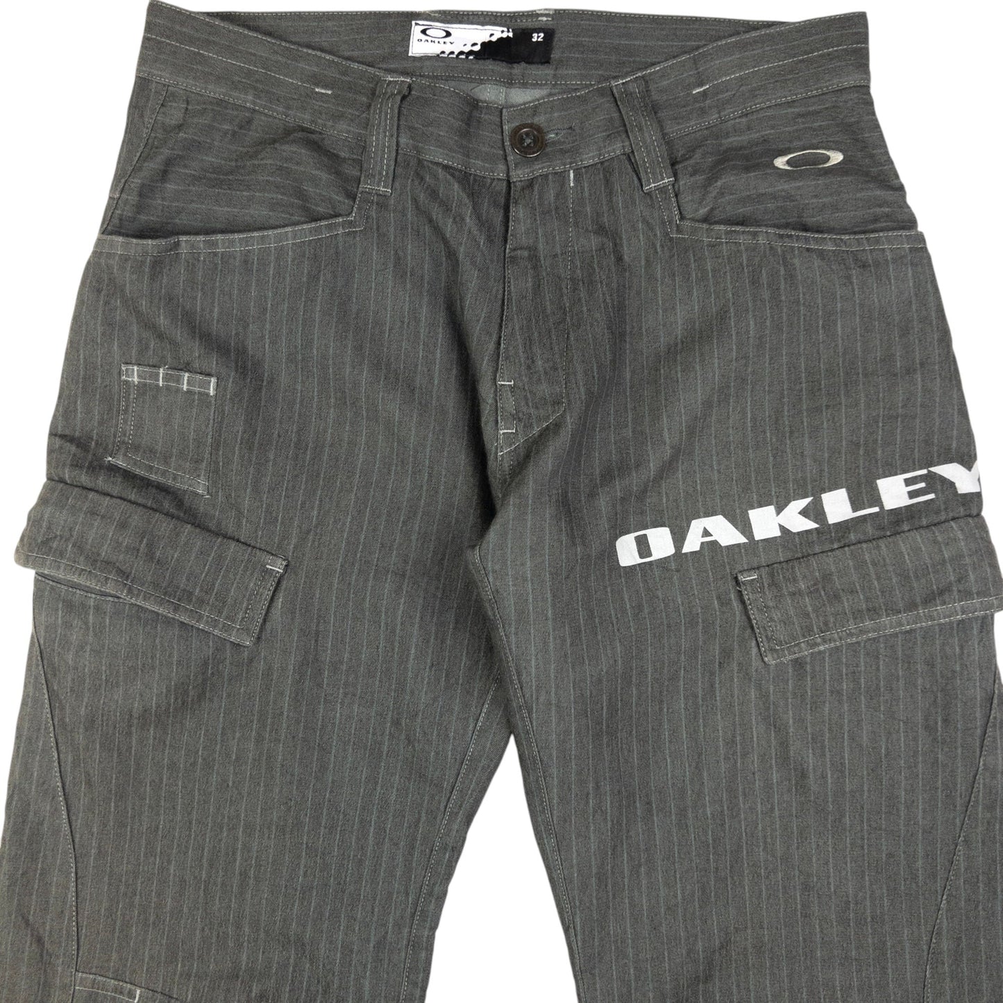 Vintage Oakley Striped Lightweight Trousers Size W31