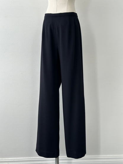 Max Mara 1990s Pure Wool Wide Leg Trousers - W29