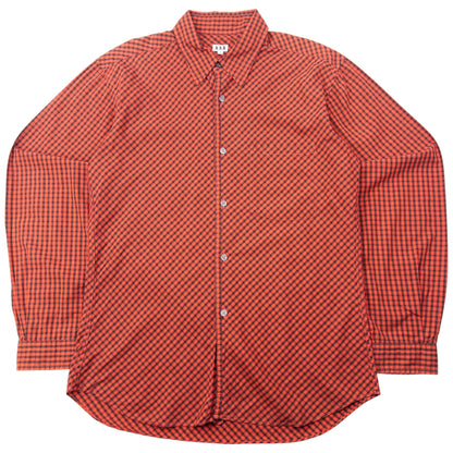 Vintage 90s Yohji Yamamoto A.A.R Checkered Long Sleeve Button Up Shirt Size M